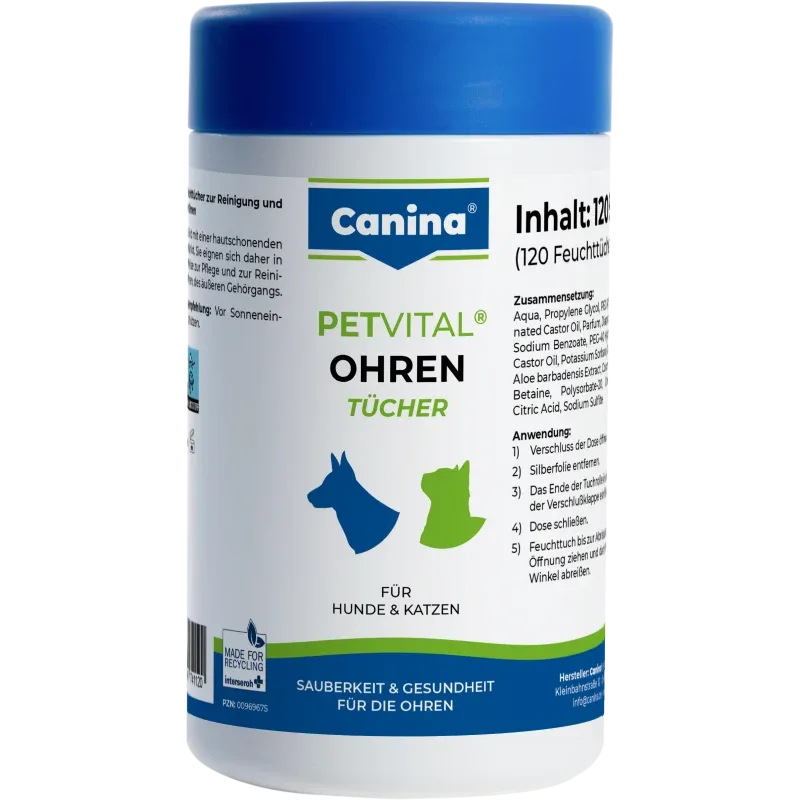 Canina PETVITAL Ohrentücher
