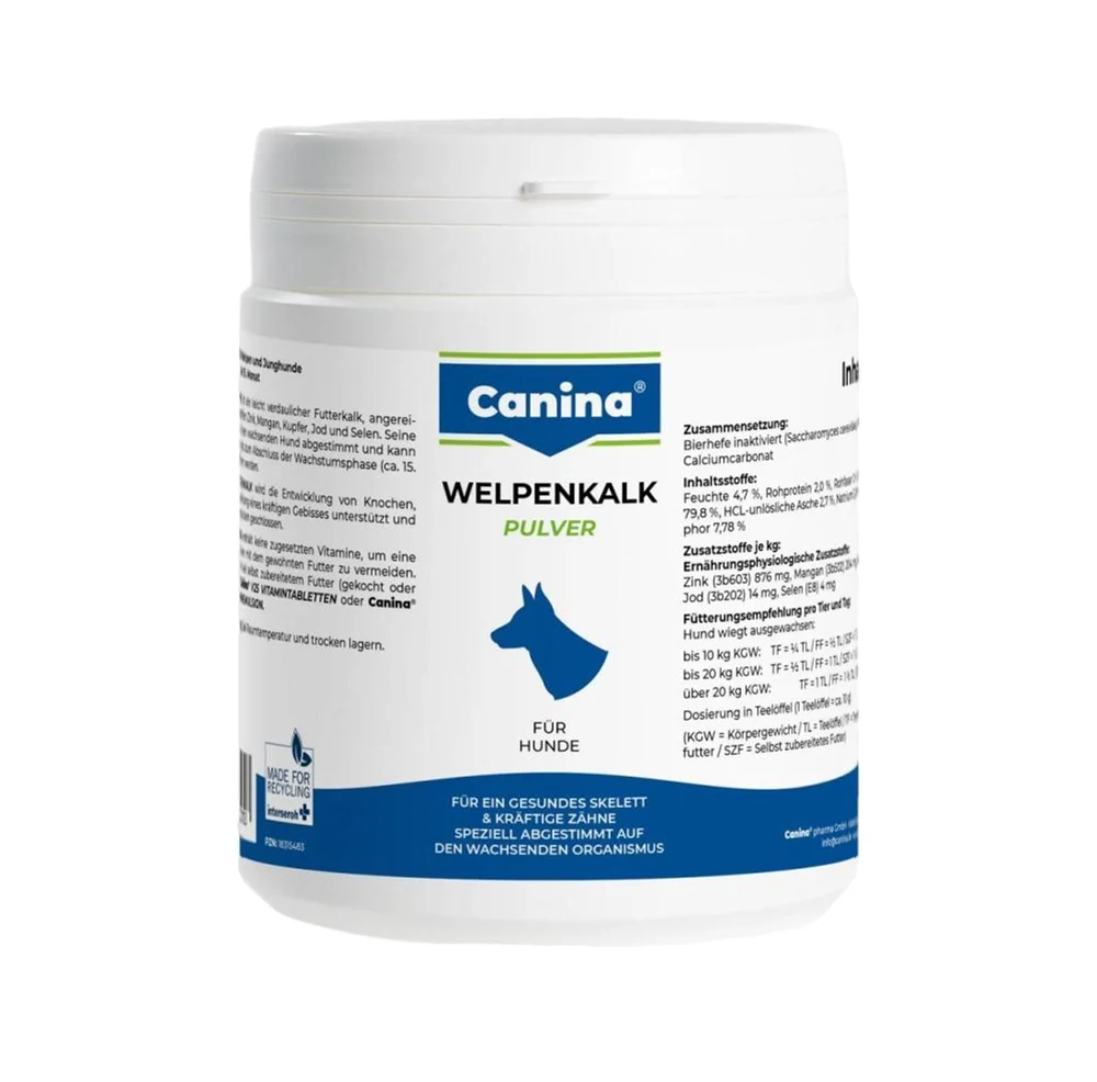 Canina Welpenkalk Pulver | bestellen | Mineralfutter für Hundewelpen