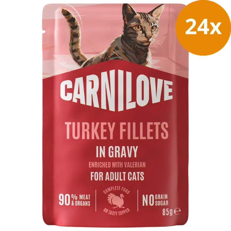 Carnilove Cat PB Gravy Turkey with Valerian 85 g - Image 2