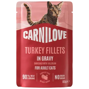 Carnilove Cat PB Gravy Turkey with Valerian 85 g