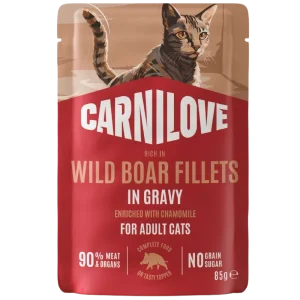 Carnilove Cat PB Gravy Wild Boar 85 g