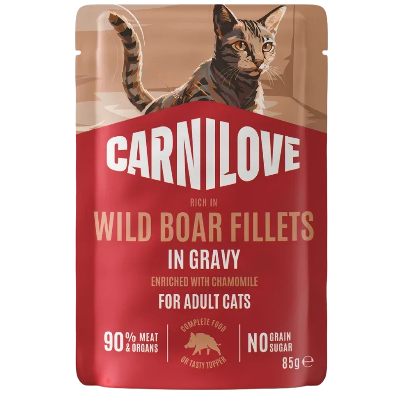 Carnilove Cat PB Gravy Wild Boar 85 g
