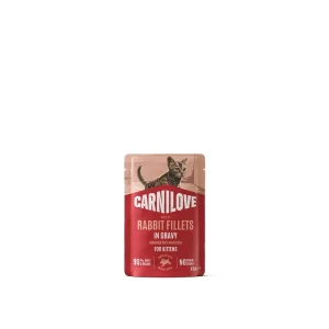 Carnilove Cat Pouch Gravy Kitten - Rabbit