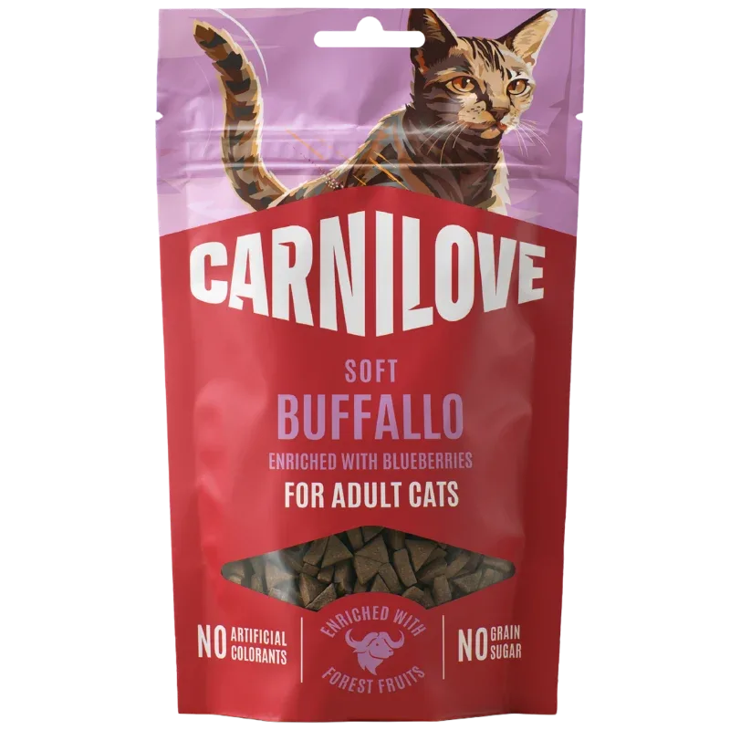 Carnilove Cat Snack Soft Buffallo with Blueberries 50 g