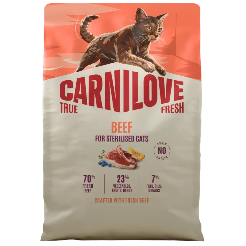 Carnilove Cat TrueFresh Adult sterili. Beef