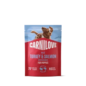 Carnilove Dog Pouch Paté Puppy - Pute & Lachs mit Blaubeeren