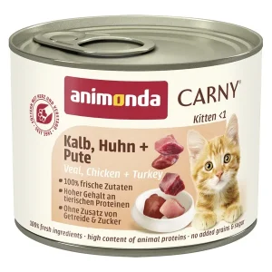Carny Kitten Kalb, Huhn + Pute 200g | DAS FUTTERHAUS