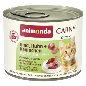 Carny Kitten Rind, Huhn + Kaninchen 200g | DAS FUTTERHAUS