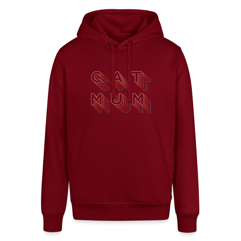 "CAT MOM" Retro bunt | Frauen Bio-Hoodie - Image 2