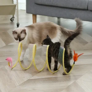 CatCrawl™ Katzentunnel-Spielzeug [50% Rabatt] mit Sicherheits-Karabinerhaken - HaustierPro