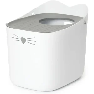 Catit PIXI Katzentoilette Hop In – Katzenklo mit Top-Einstieg, BPA-frei