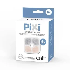Catit Pixi Keramiktrinkbrunnen, weiß Zubehör: Ersatzfilter (6 Stück)