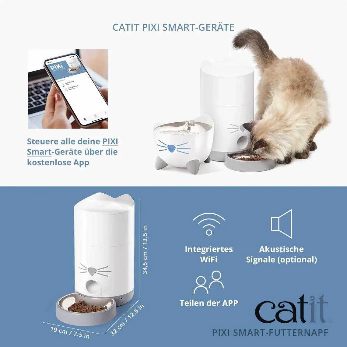 Catit Pixi Smart Katzen Futterautomat - Image 2