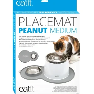 catit Silikonmatte Erdnuss grau | DAS FUTTERHAUS