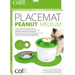 catit Silikonmatte Erdnuss grün | DAS FUTTERHAUS