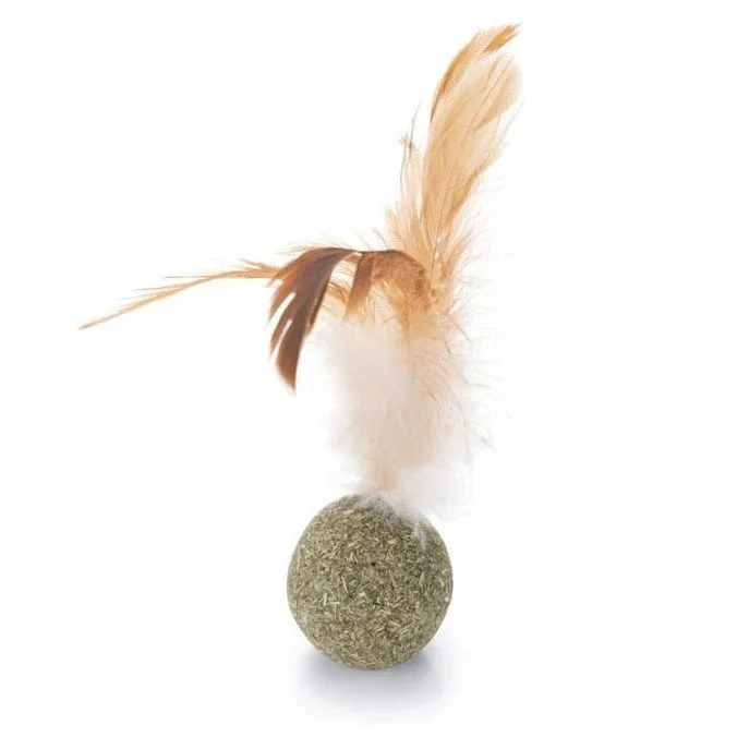 Catnip Ball mit Federn