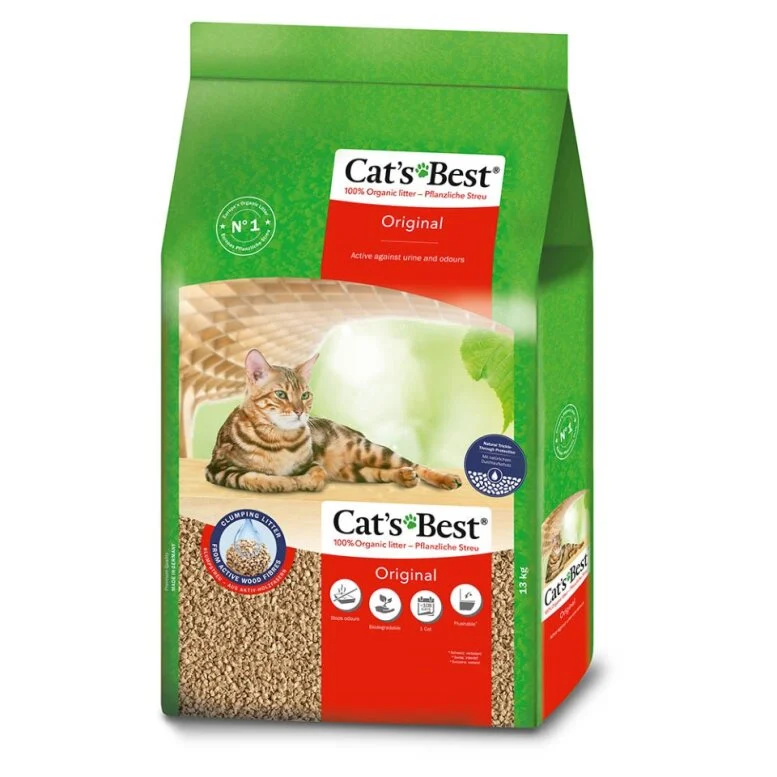 CatsBest Katzenstreu Katzentoilette & Zubeh枚r 2 x 30 l / 13 kg