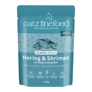 catz finefood CLASSIC Adult Hering & Krabben 85g | DAS FUTTERHAUS