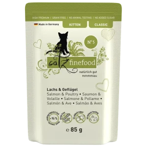 catz finefood CLASSIC KITTEN No. 05 Lachs & Geflügel 85 g