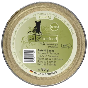 catz finefood Fillets No. 405 - Pute, Huhn & Lachs in Jelly 85 g