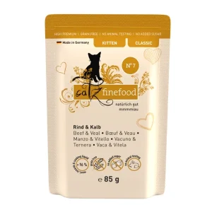catz finefood Kitten Rind & Kalb 85g | DAS FUTTERHAUS