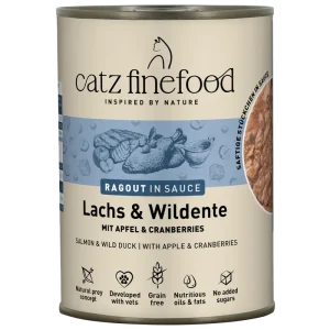 catz finefood Ragout No. 605 Lachs & Wildente 380 g
