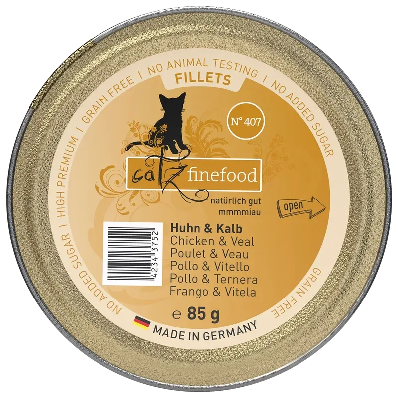 catz finefood Schale Fillets No. 407 Huhn & Kalb 85 g
