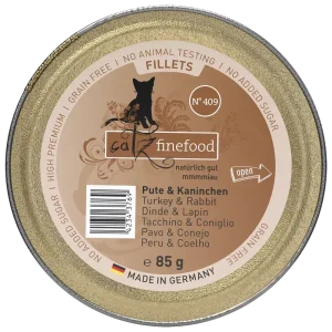 catz finefood Schale Fillets No. 409 Pute & Kaninchen 85 g