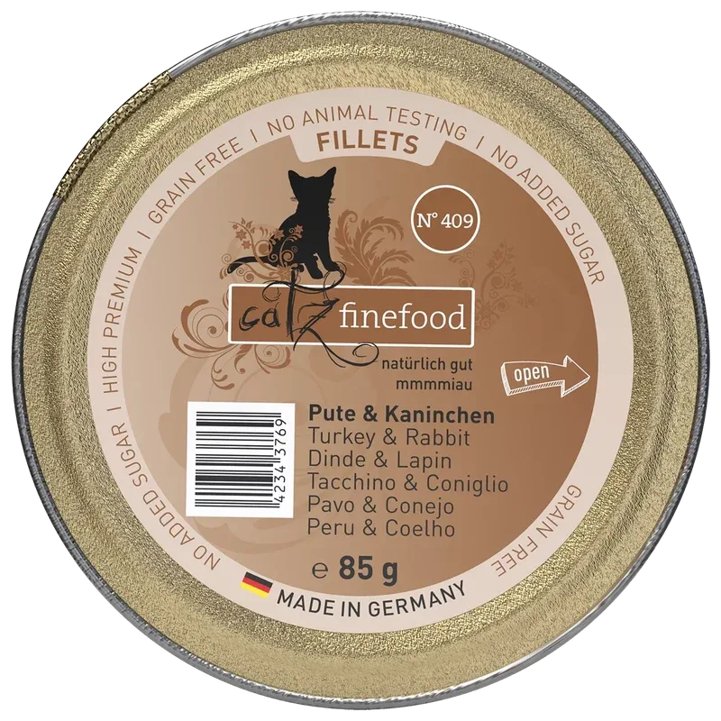 catz finefood Schale Fillets No. 409 Pute & Kaninchen 85 g