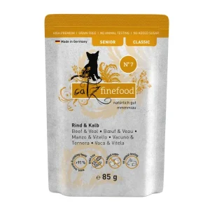 catz finefood Senior Rind & Kalb 85g | DAS FUTTERHAUS