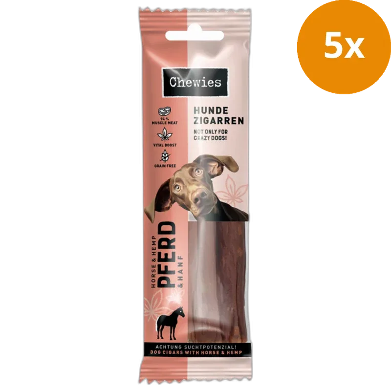 Chewies Hundezigarren Pferd + Hanf 75 g - Image 2
