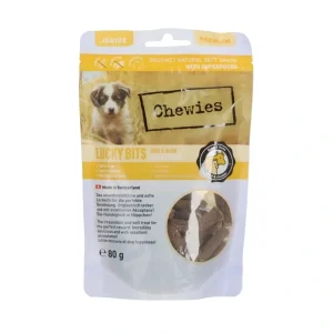 Chewies Lucky Bits Junior Rind & Huhn 80g | DAS FUTTERHAUS