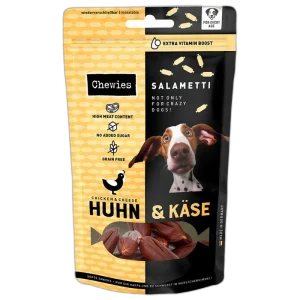 Chewies SALAMETTI Huhn mit Käse 200 g