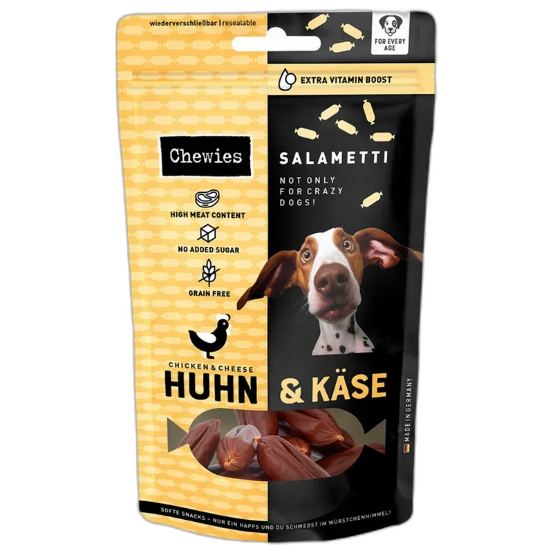 Chewies SALAMETTI Huhn mit Käse 200 g