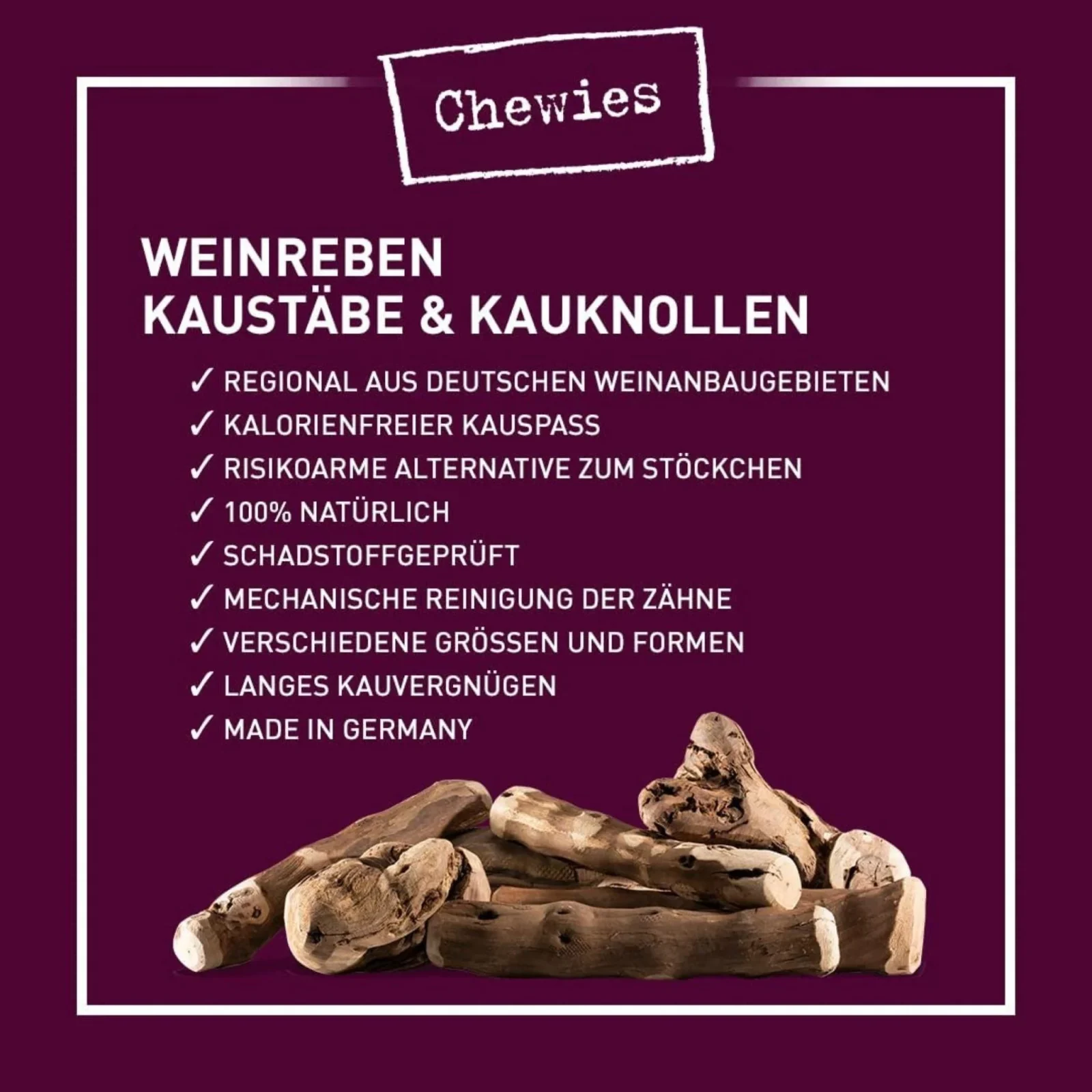 Chewies Weinreben Kaustab - Image 2