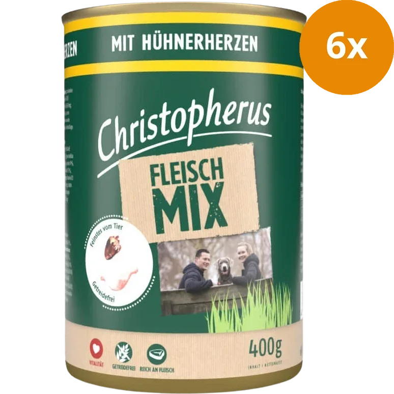 Christopherus Fleischmix Hühnerherzen 400 g - Image 2