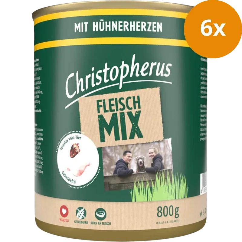 Christopherus Fleischmix Hühnerherzen 800 g - Image 2