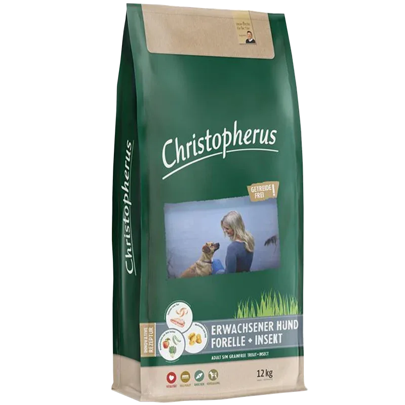 Christopherus Getreidefrei Forelle & Insekt