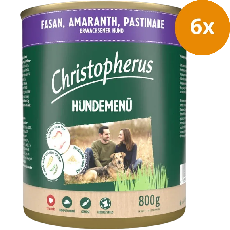 Christopherus Menü Adult Fasan & Amaranth 800 g - Image 2