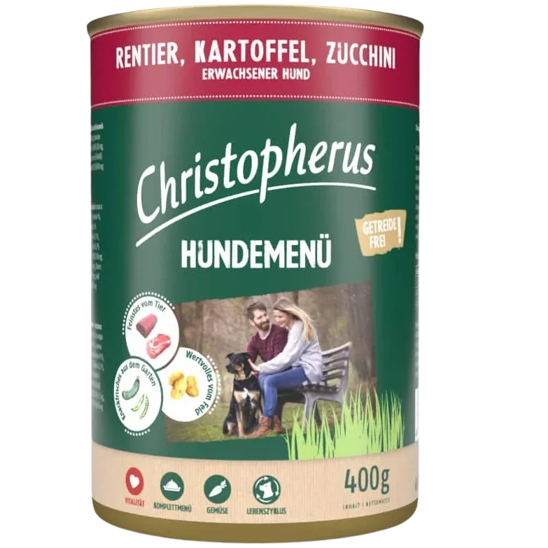 Christopherus Menü Adult Rentier & Kartoffel 400 g