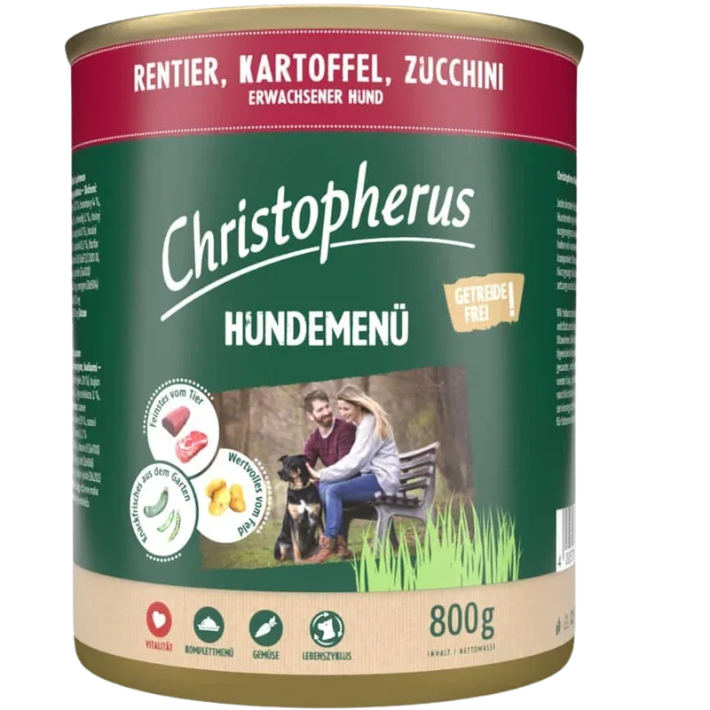 Christopherus Menü Adult Rentier & Kartoffel 800 g