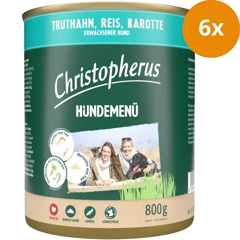 Christopherus Menü Adult Truthahn & Reis 800 g - Image 2