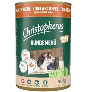 Christopherus Menü Adult Wildschwein 400 g