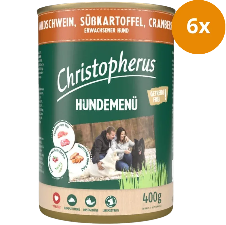 Christopherus Menü Adult Wildschwein 400 g - Image 2