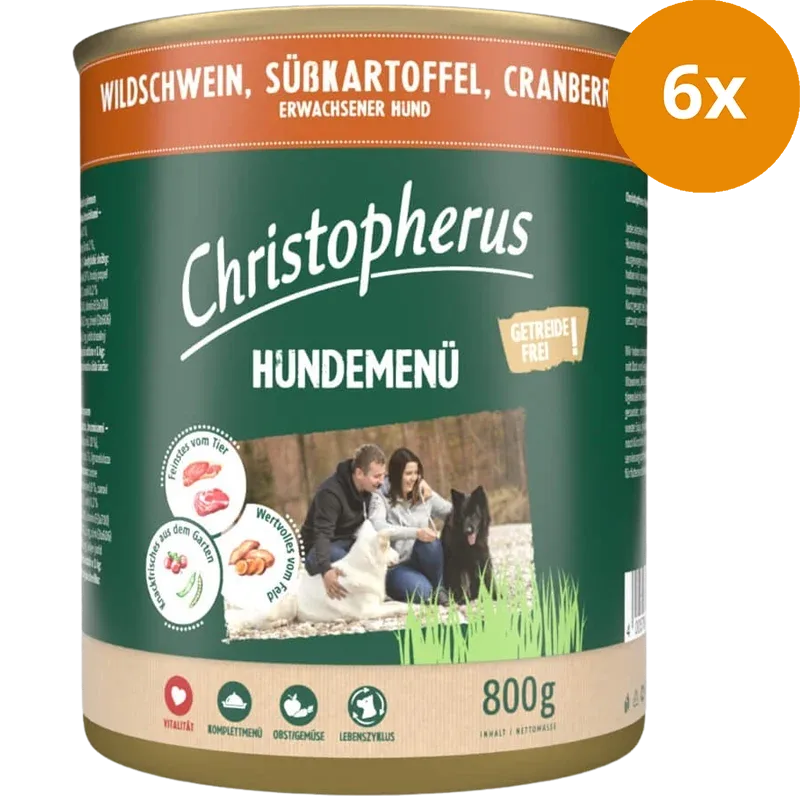 Christopherus Menü Adult Wildschwein 800 g - Image 2
