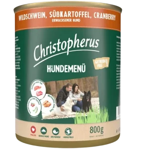 Christopherus Menü Adult Wildschwein 800 g