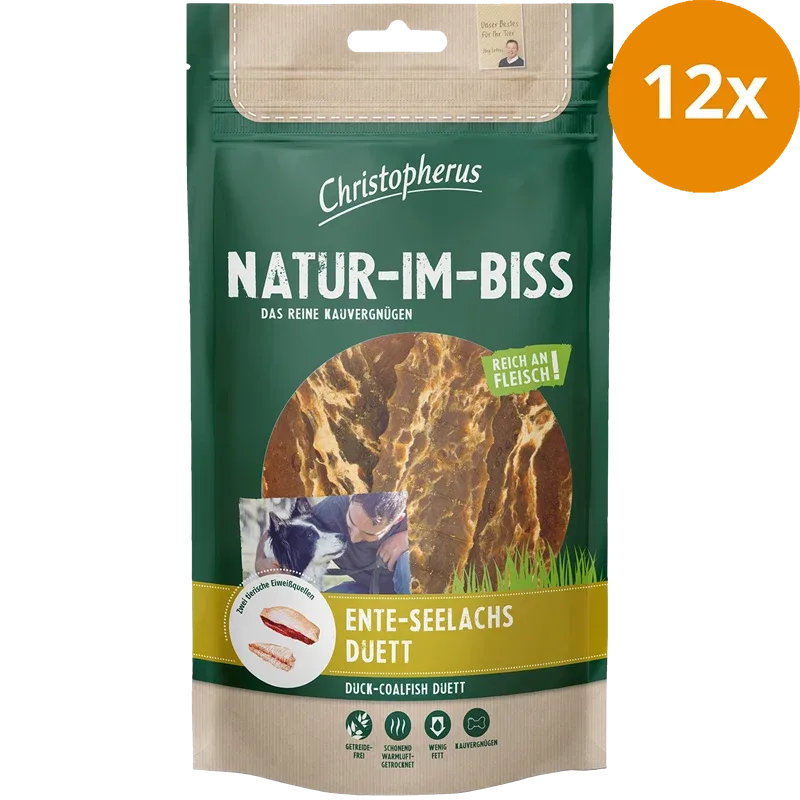 Christopherus Natur-Im-Biss Ente-Seelachs-Duett 70 g - Image 2