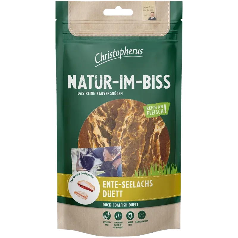 Christopherus Natur-Im-Biss Ente-Seelachs-Duett 70 g