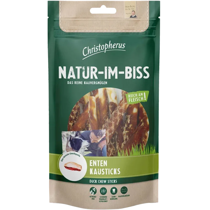 Christopherus Natur-Im-Biss Enten Kausticks 70 g