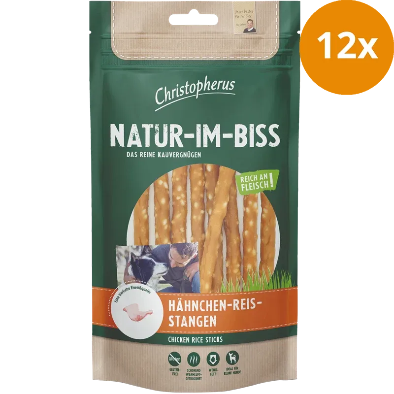 Christopherus Natur-im-Biss Hähnchen–Reis–Stangen 70 g - Image 2